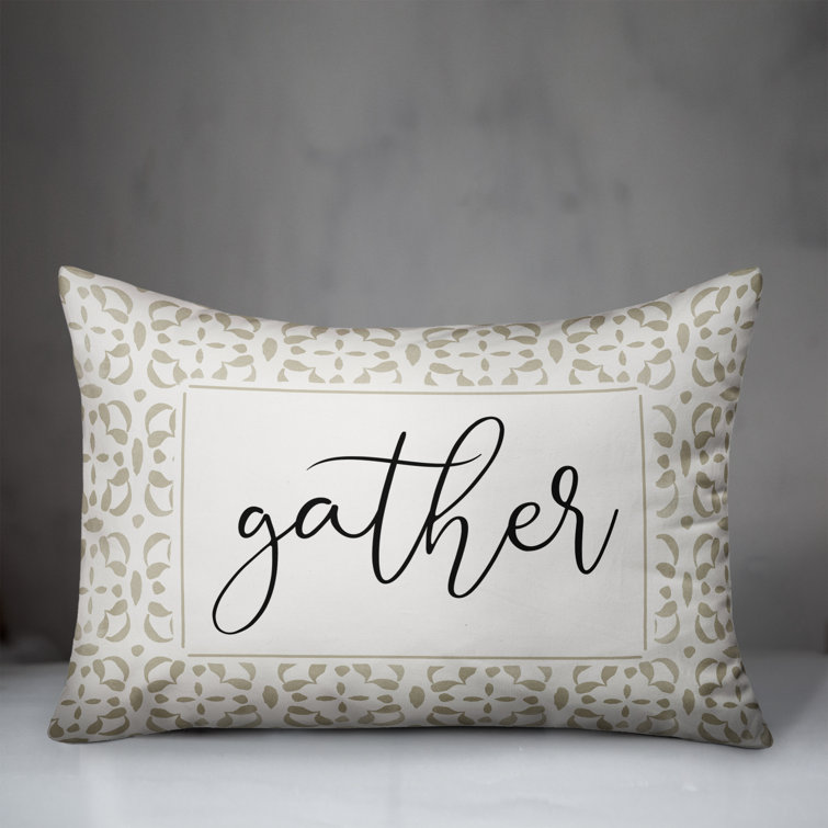 Red Barrel Studio® Gather Watercolor Outdoor Rectangular Pillow Cover